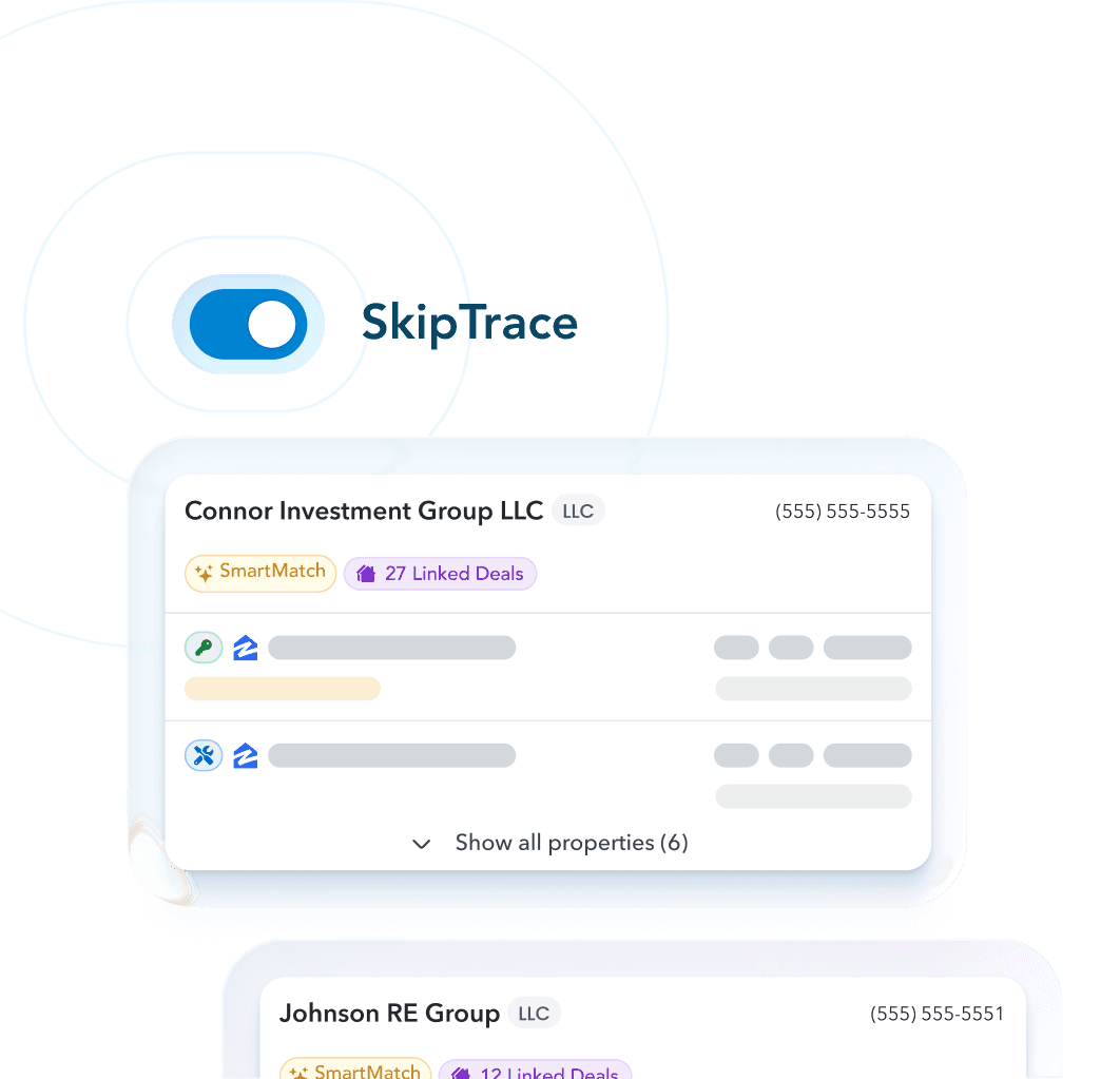 Skiptrace buyers instantly inside InvestorBase for free